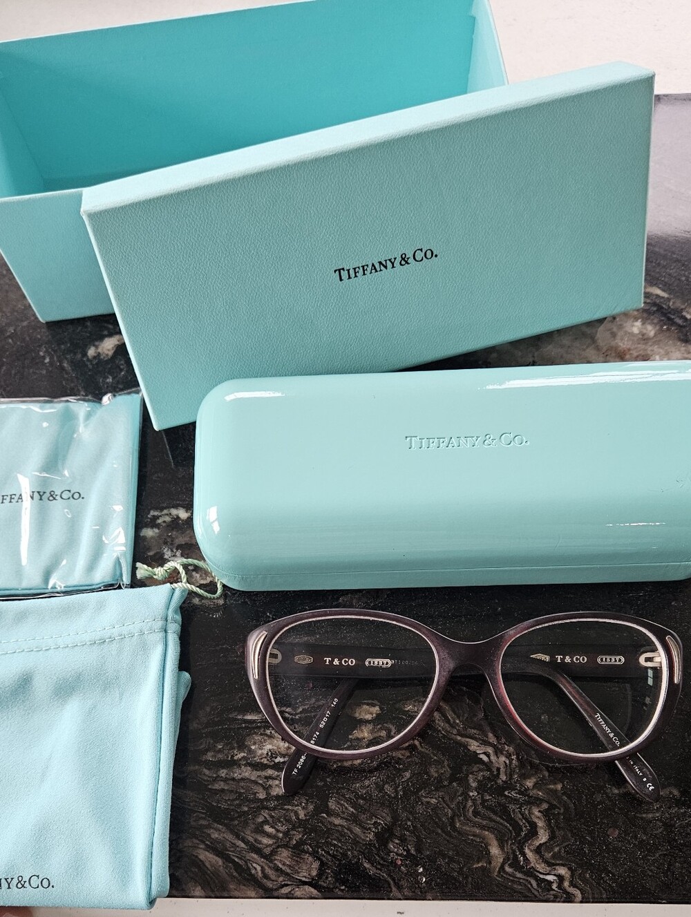 Tiffany & Co. Women's Glasses TF 2086 G (8174) Pink-Brown Frames 52-17-140